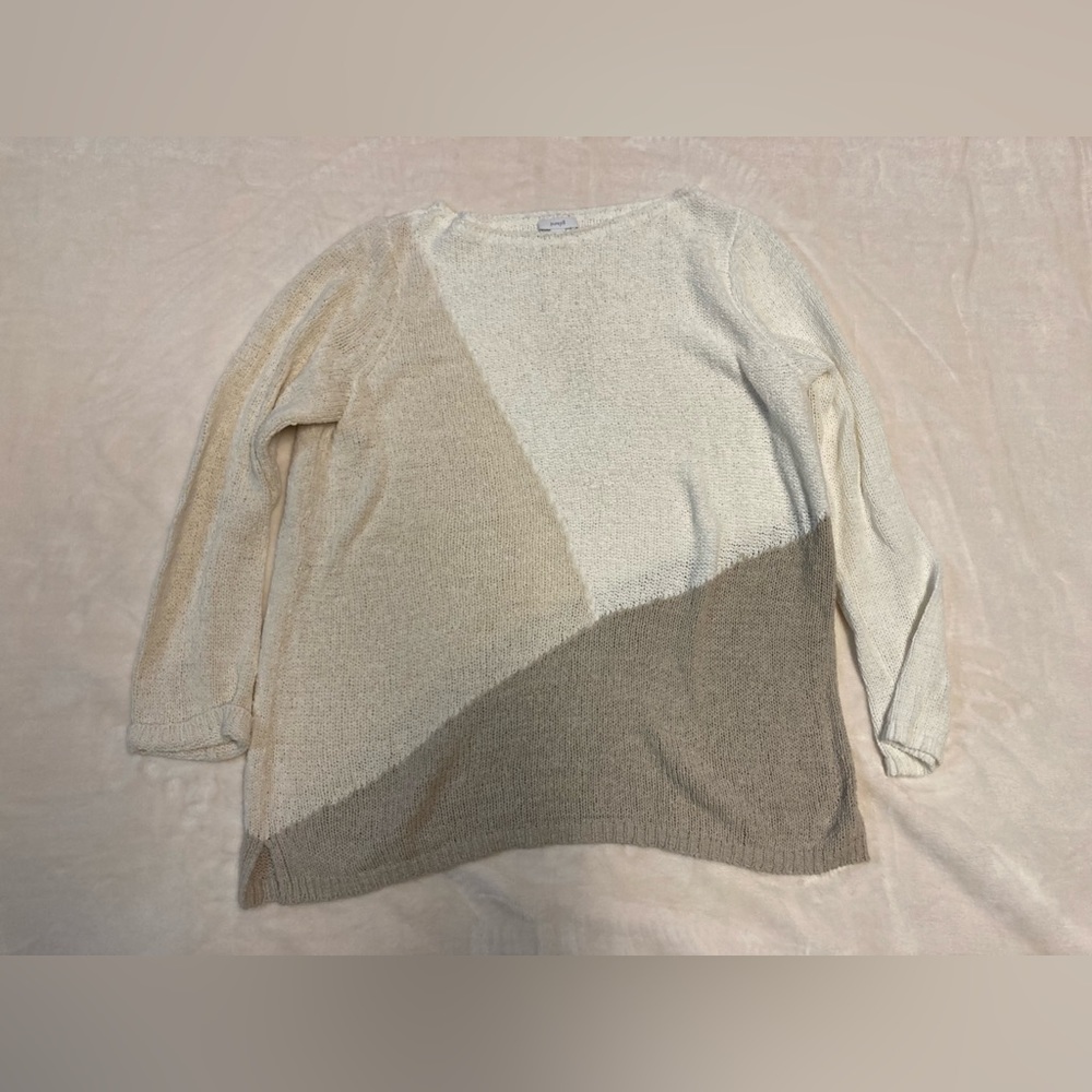 Pure Jill Multi-Colored 70% Cotton 30% Nylon Sweater. Size M. Great Condition.
